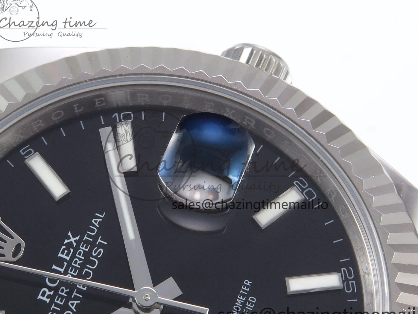 MiroTime 0406 HighPerformance DateJust 41 126334 EWEF Best Edition Black Stick Dial on Jubilee Bracelet A 1046